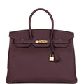 Cassis Togo Leather Handbag A1293