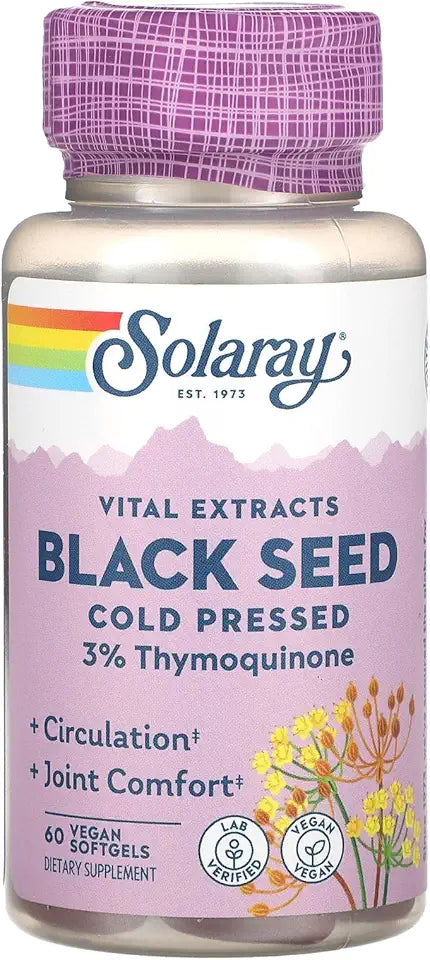 Black Seed Cold Pressed 60 Vegan Softgels N9781