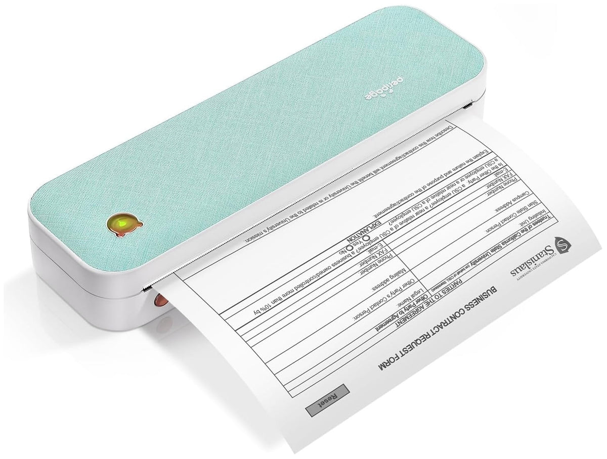 Green Wireless Thermal Inkless Printer J71339