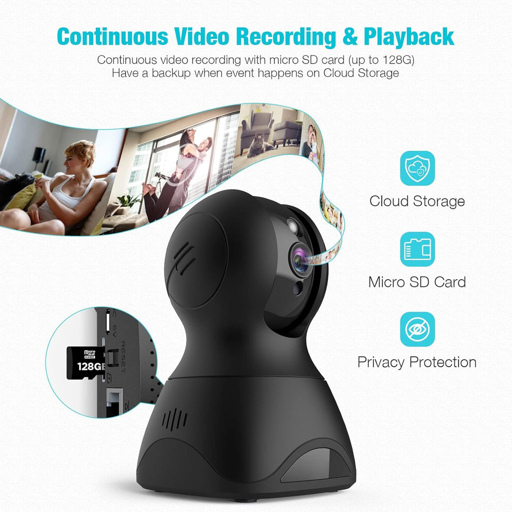 1080P WiFi Pan/Tilt Pet Camera with Night Vision C331153