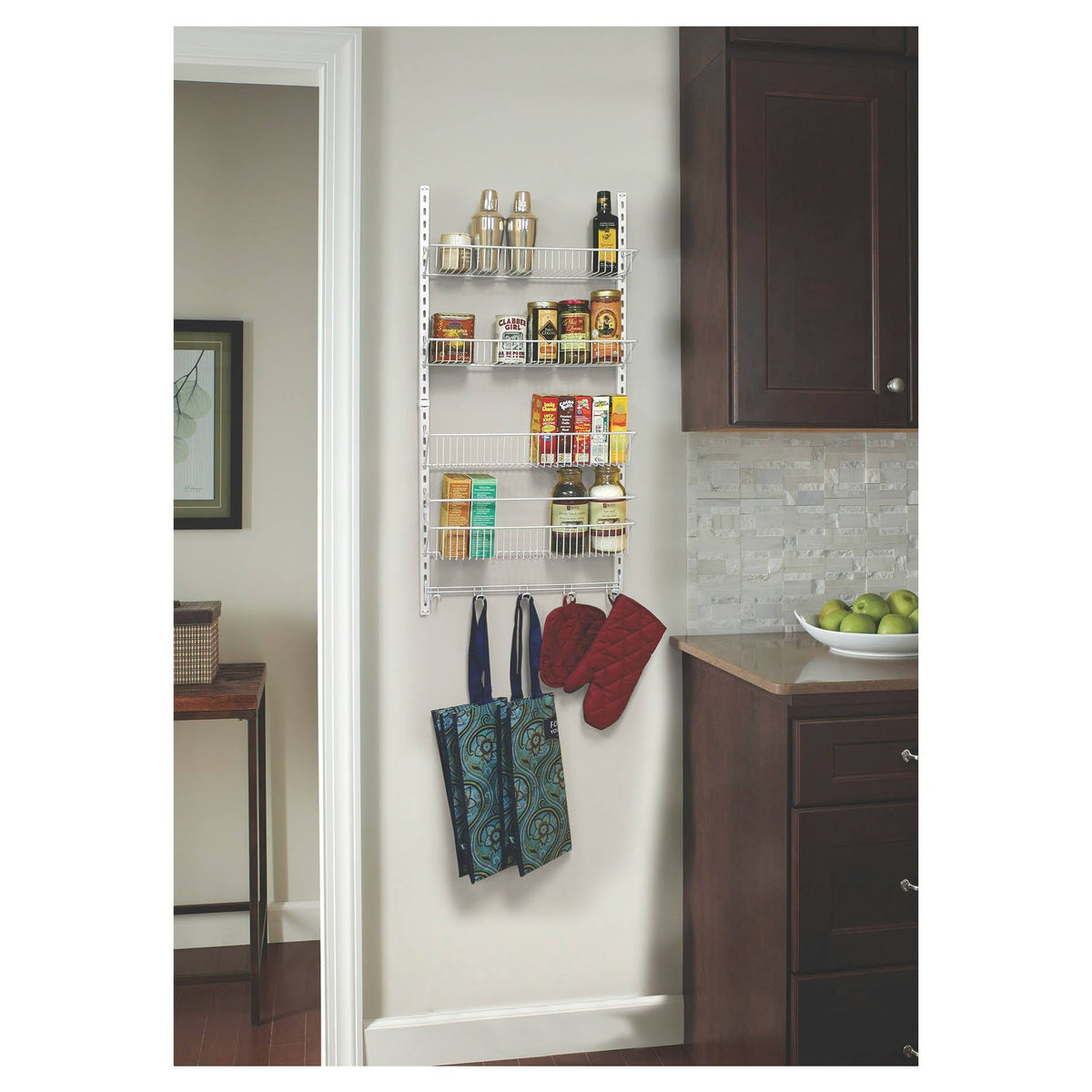 Adjustable 4 Tier Wall Rack T36312