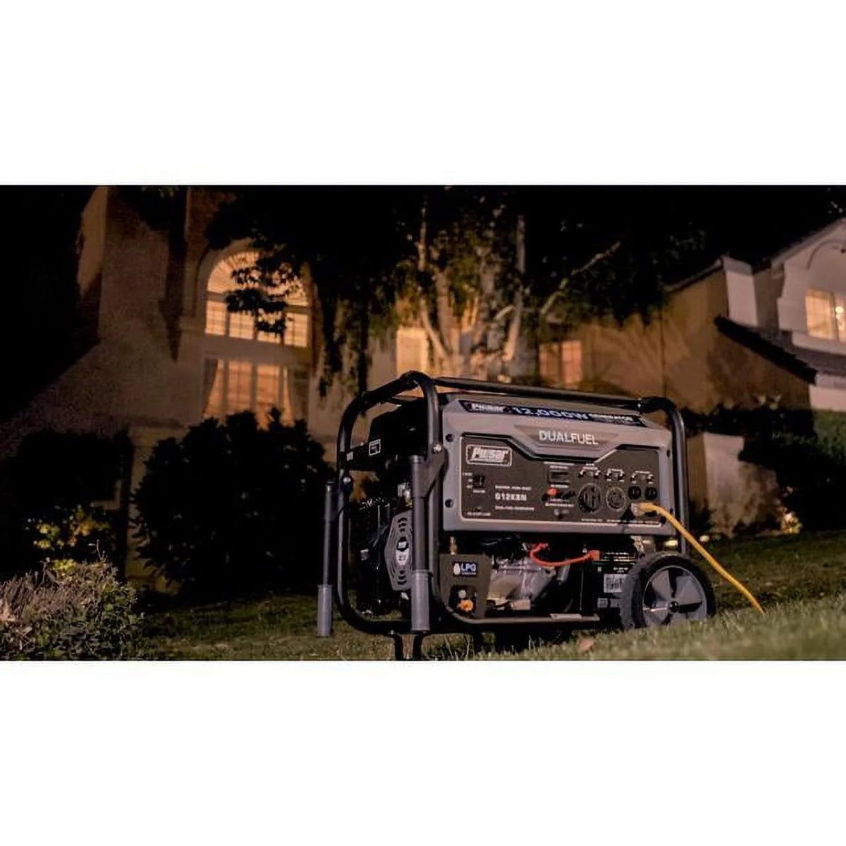 12,000W Dual Fuel Portable Generator in Space Gray with Electric Start F367