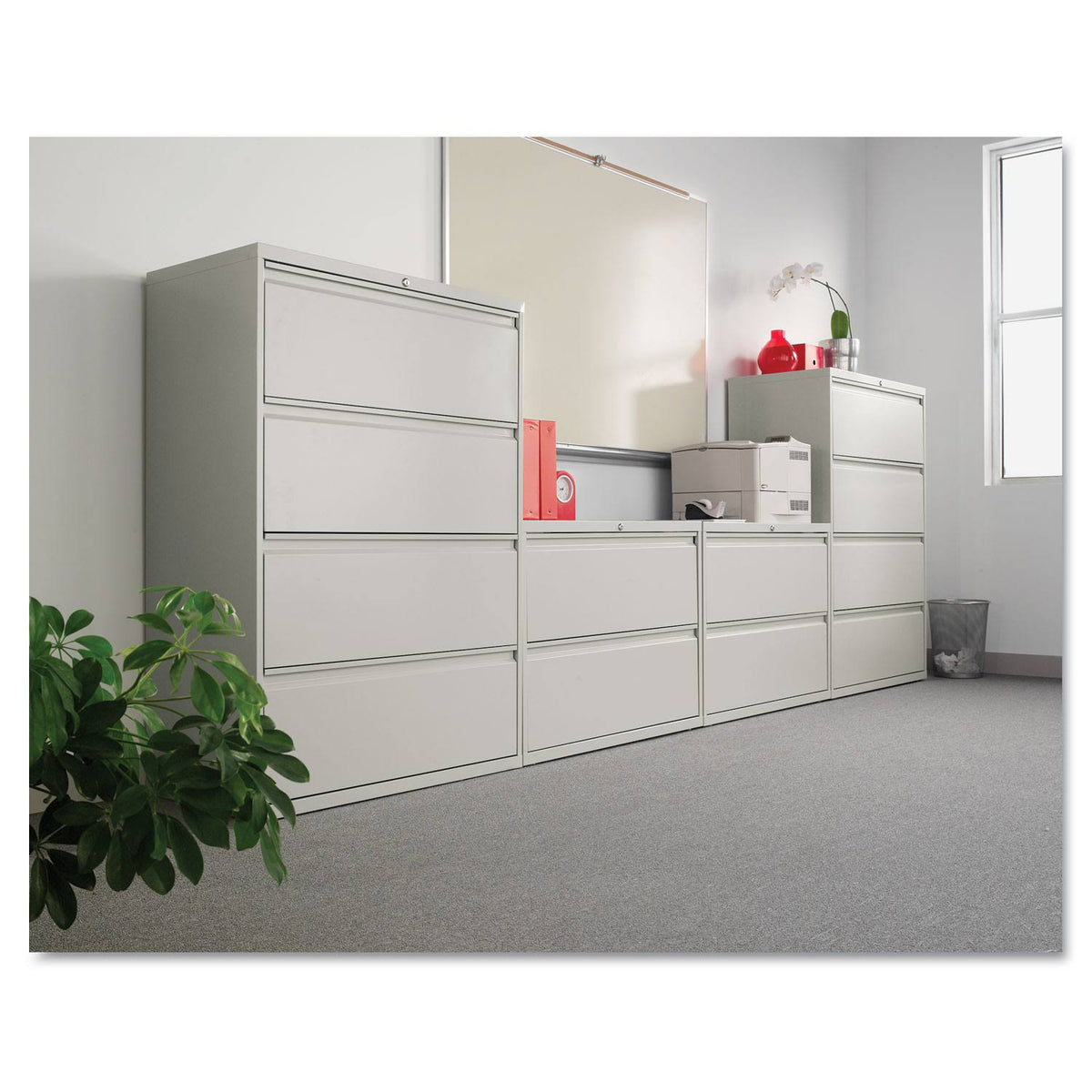 Light Gray 2-drawer Lateral File Cabinet M4140