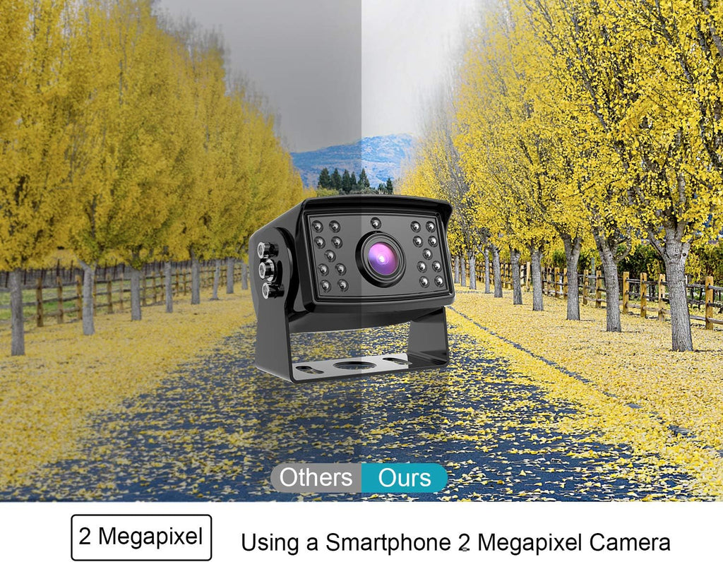 9'' 1080P Backup Camera System Kit with IP69 Waterproof Rear View Camera I675