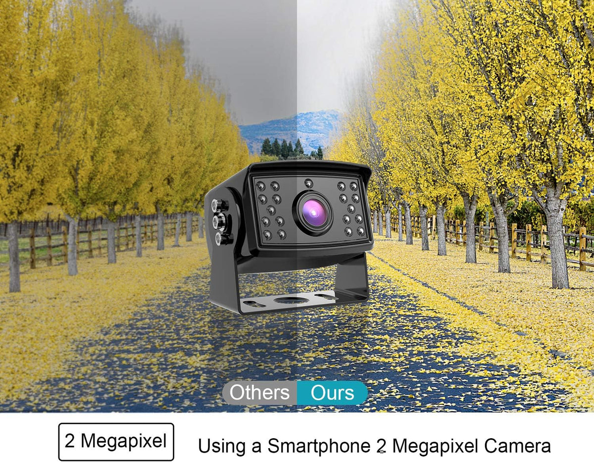 9'' 1080P Backup Camera System Kit with IP69 Waterproof Rear View Camera I675