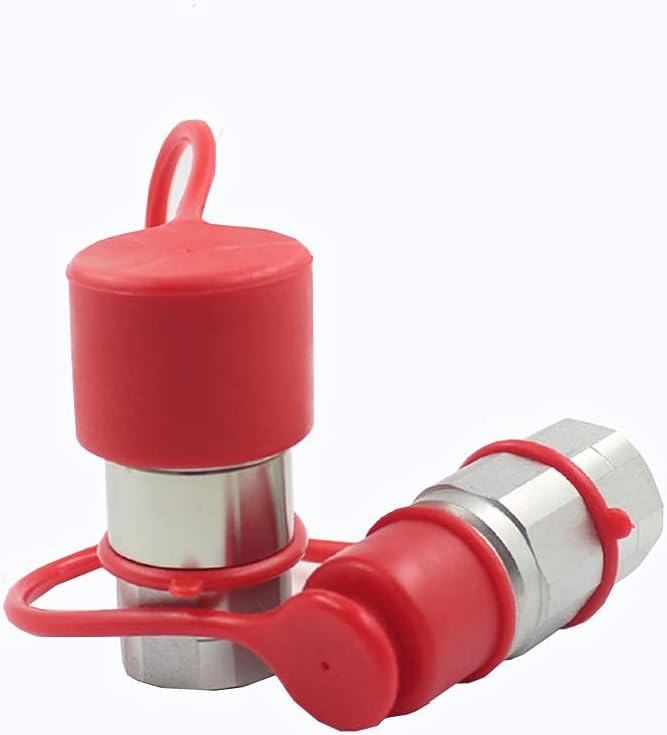 3/4'' SAE-12 UNF1-1/16 Flat Face Hydraulic Quick Connect Coupling, 1/2 Body, Pack of 2 L17038
