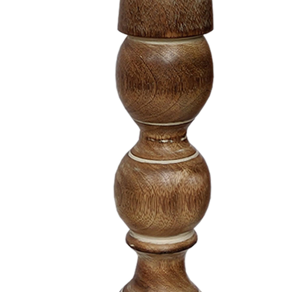 Handmade Wooden Candle Holder Set of 3 V4583