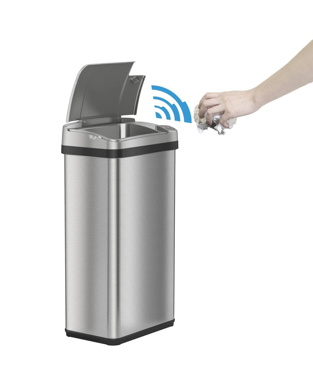 4 gal Stainless Steel Motion Sensor Trash Can E366008