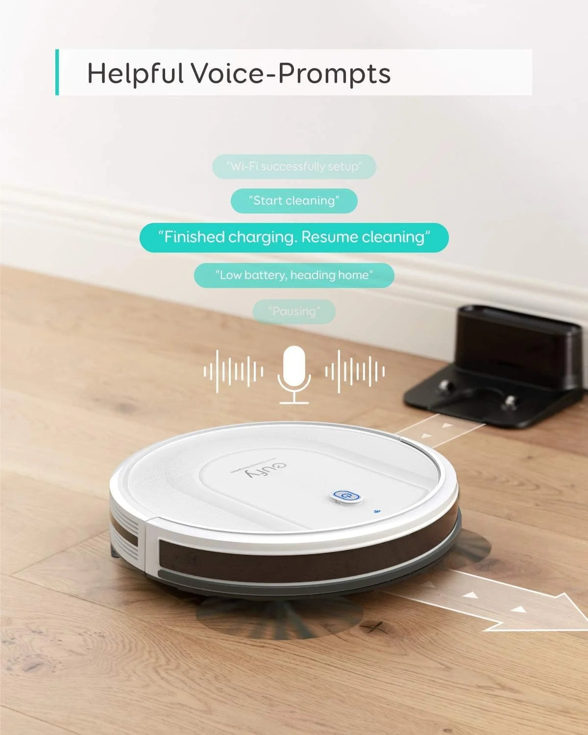 Robotic Vacuum Cleaner 2-in-1 Sweep, mop -WHITE P1814
