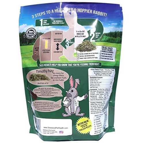 Timothy Hay Pellet Adult Rabbit Food A59995