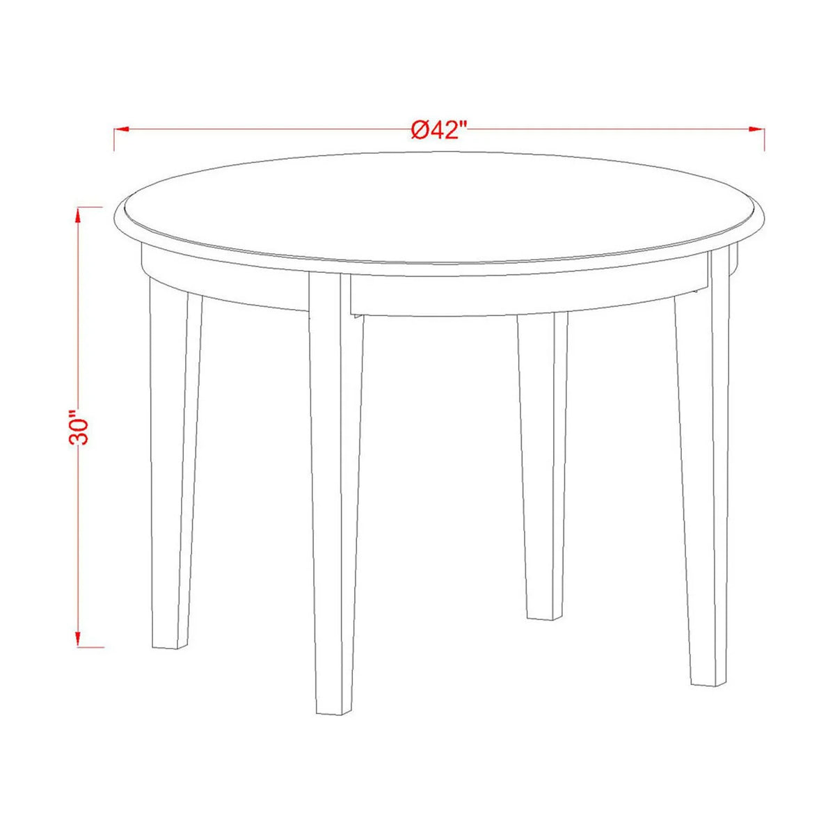 Wooden Dining Table Set of 4 Chairs B4525
