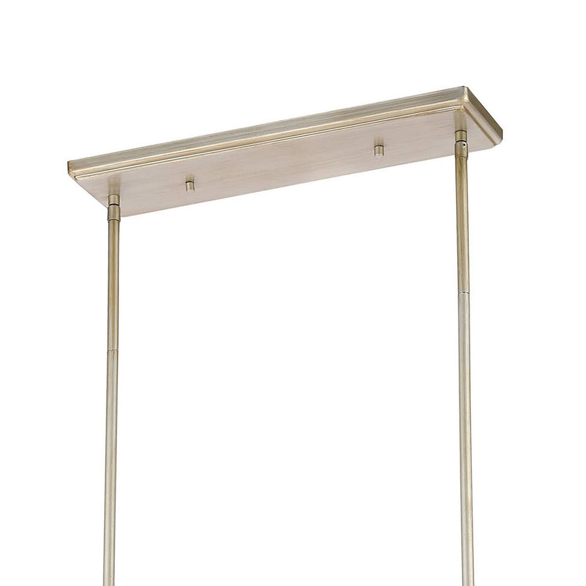 4-Light Island Light in Aged Silver with Frosted Glass K60471