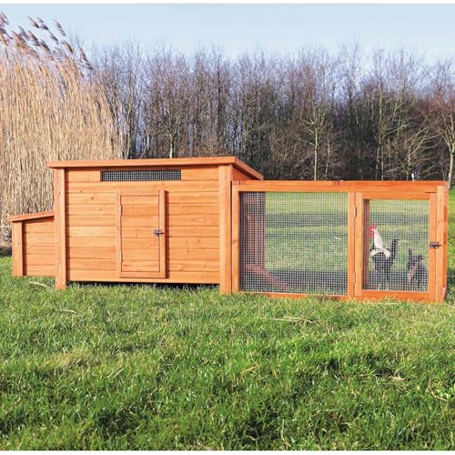 Chicken Outdoor Run with Mesh-Covered Top W50901