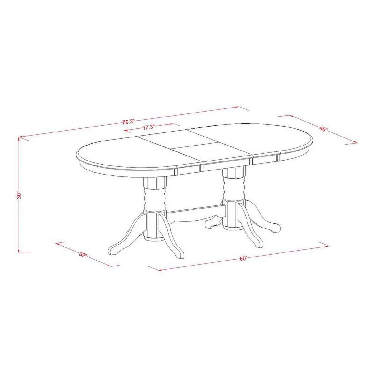 5-piece Espresso Wood Dining Table Set I4428
