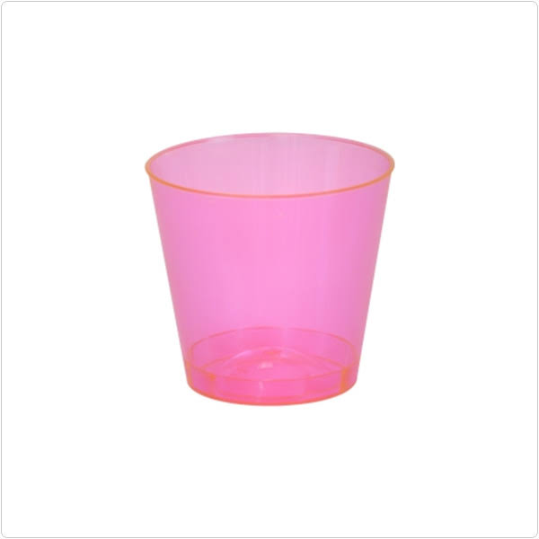 Red 1 oz. Plastic Shot Glasses, Pack of 50 Y6280