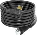 50 Amp 25 Feet RV Extension Cord Power Cord Twist Lock Connector Black S409