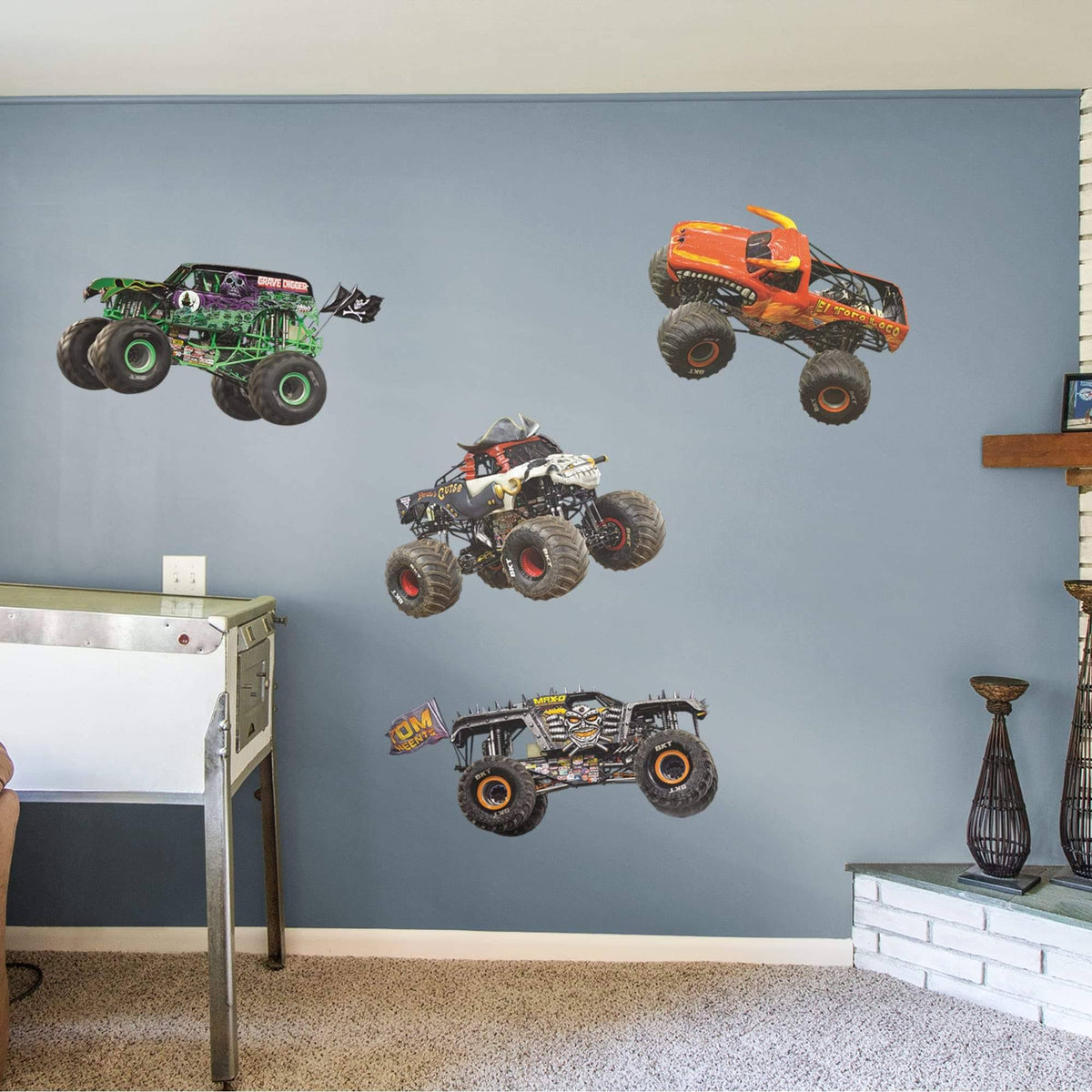 Officially Licensed Monster Jam Removable Wall Decal E36425