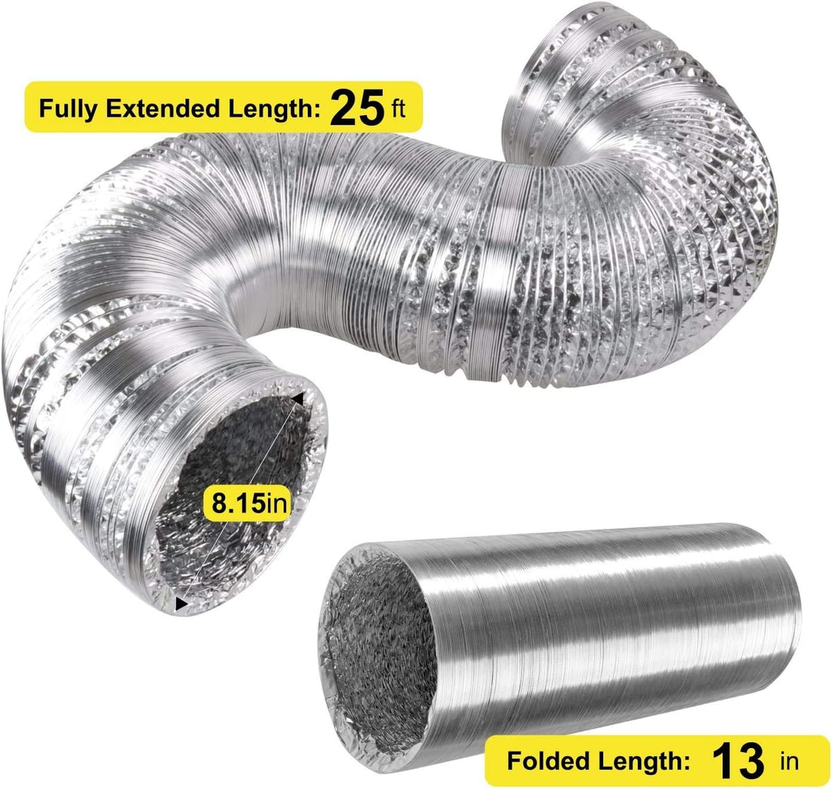 4 Inch 118 CFM Inline Fan with Variable Speed Controller Carbon Filter 8 Feet Ducting Combo B615567