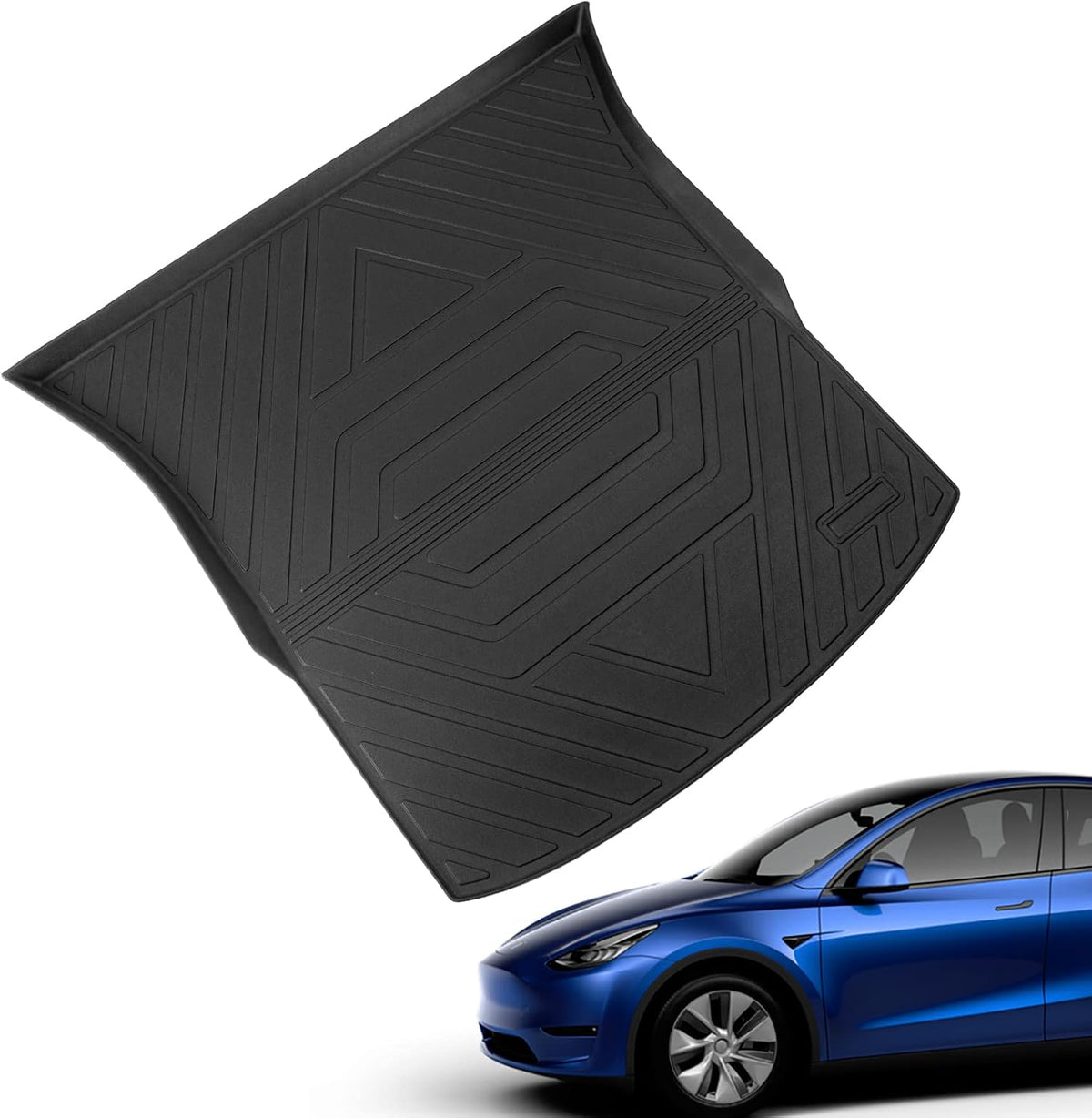 Tesla Model Y Trunk Mats Cargo Liners Floor Mats All Weather Q6382
