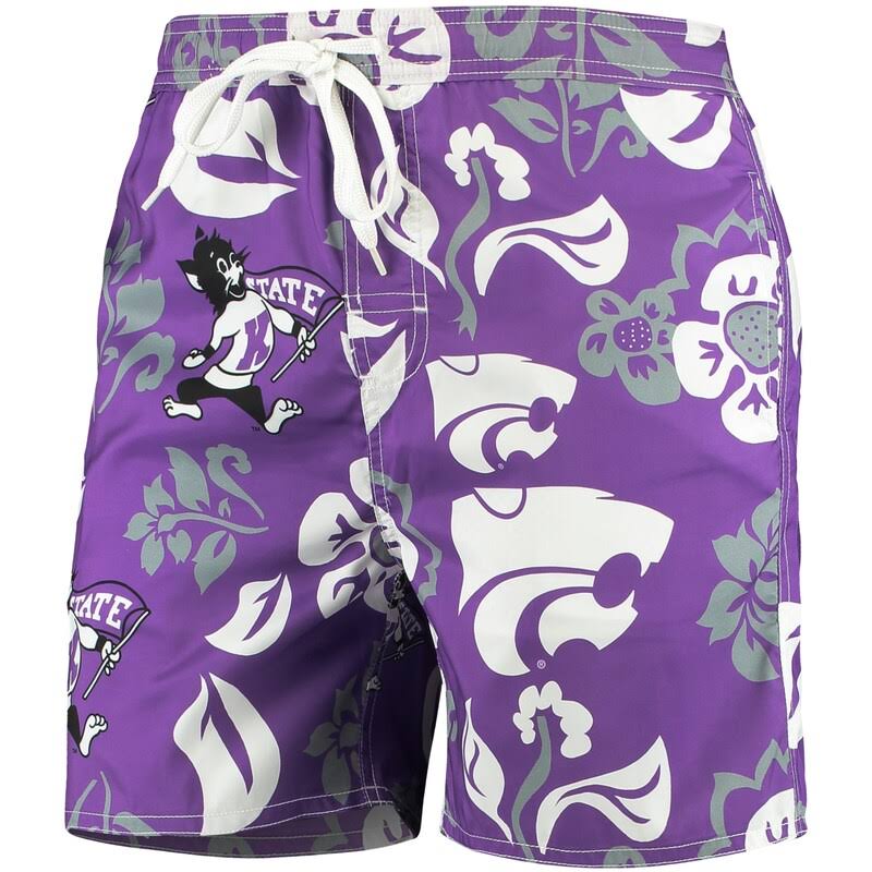 Purple Floral Volley Swim Trunks L12170