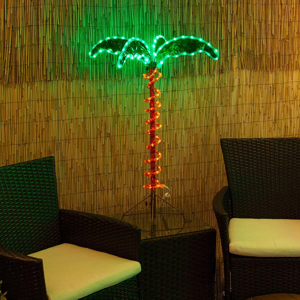 Tropical LED Rope Light Palm Tree (4.5 Foot) Z360