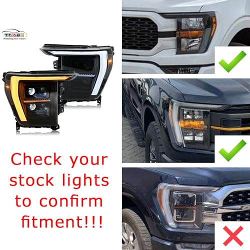 LED Headlights for F150 2021-2024 with Sequential Turn Signal L698