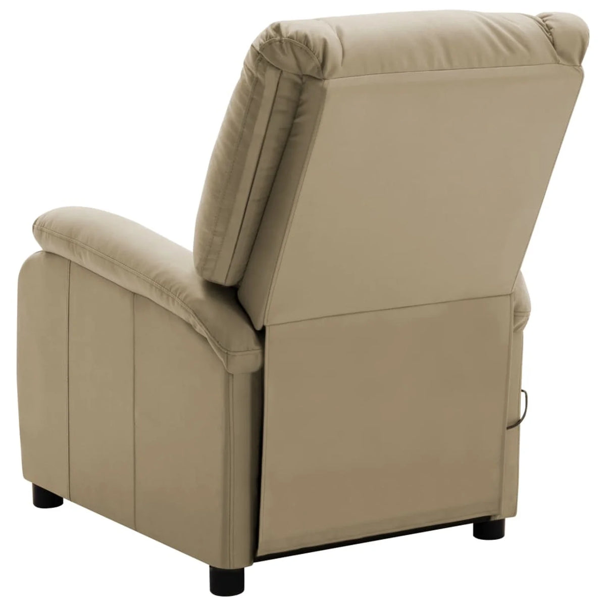 Electric Massage Recliner Cappuccino Faux Leather S356008