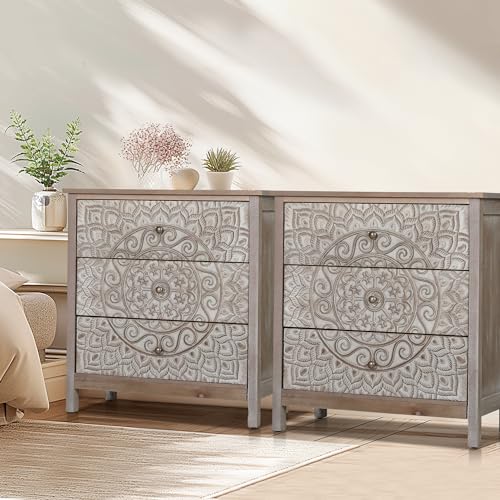 3 Drawer Dresser Set of 2 Z169