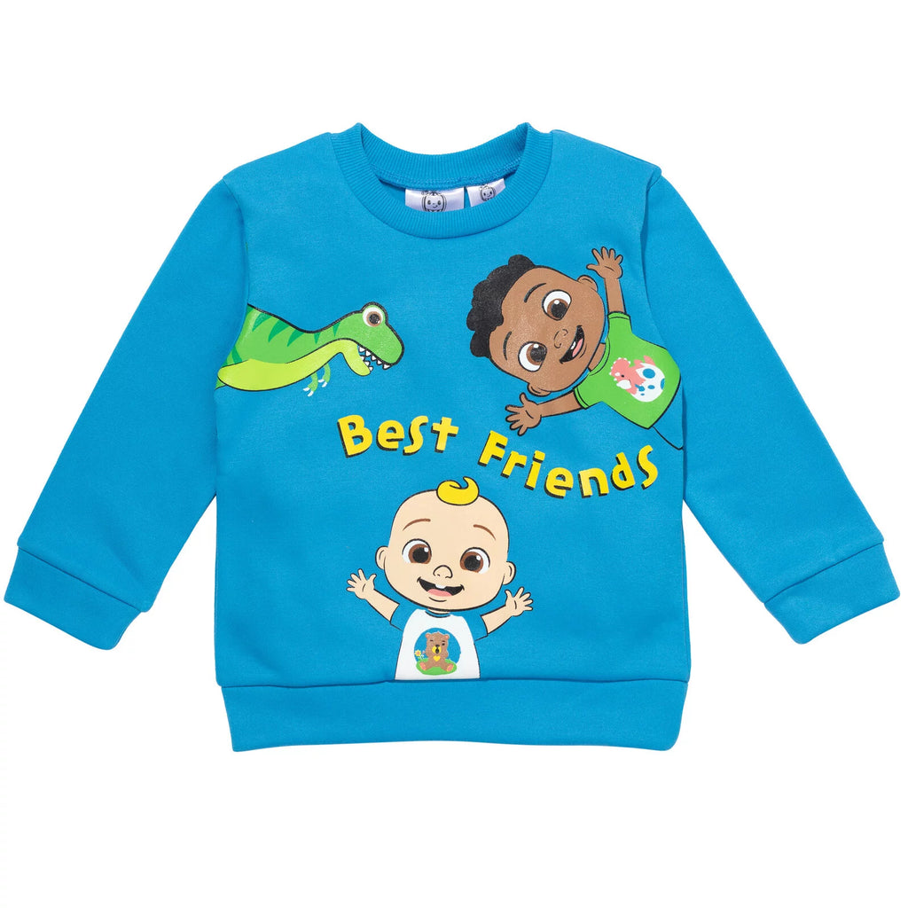 Toddler Boys Fleece Pullover Sweatshirt and Pants Set W471