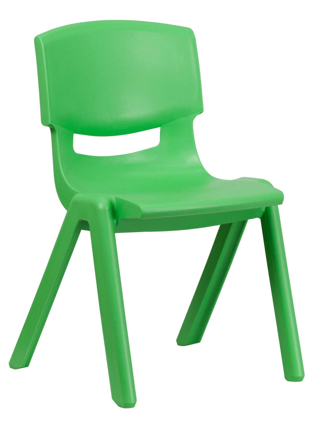 Green Plastic Stackable School Chair X423