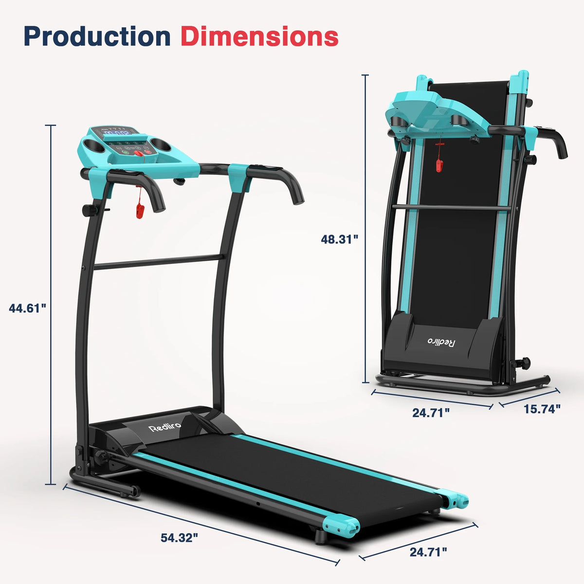 Portable Folding Treadmill Incline Electric Walking Running Machine F68042