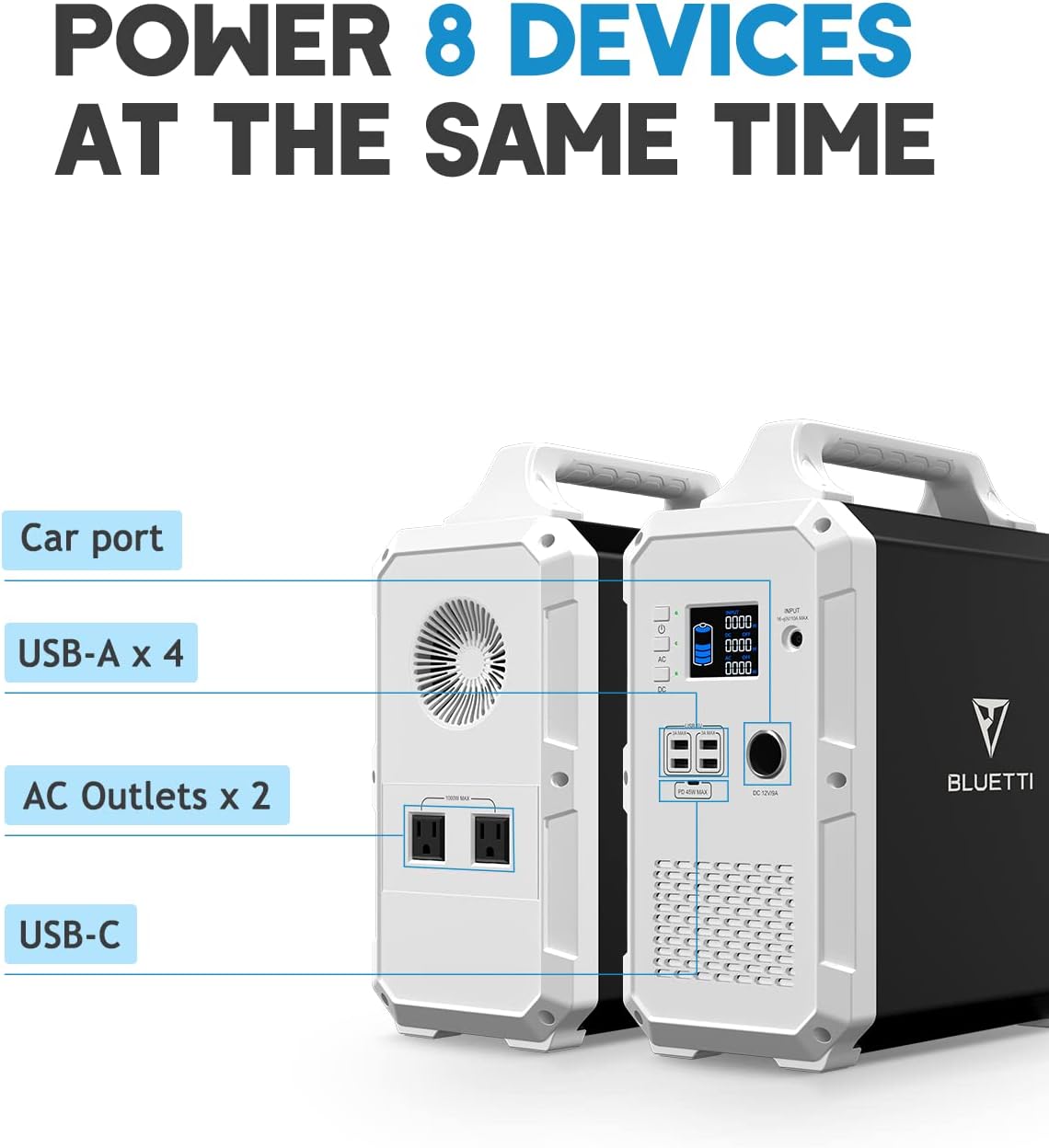 1200Wh 1000W Portable Power Station Lithium Battery M726
