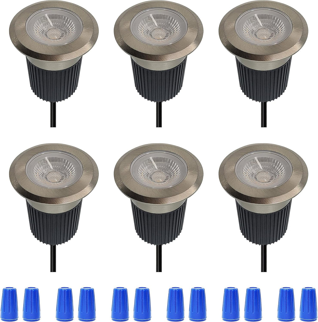 10W Low-Voltage IP67 Waterproof LED Landscape Lighting 6-Pack Q2471