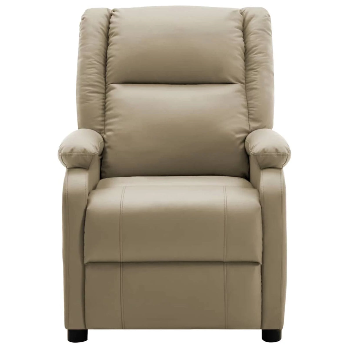 Electric Massage Recliner Cappuccino Faux Leather S356008