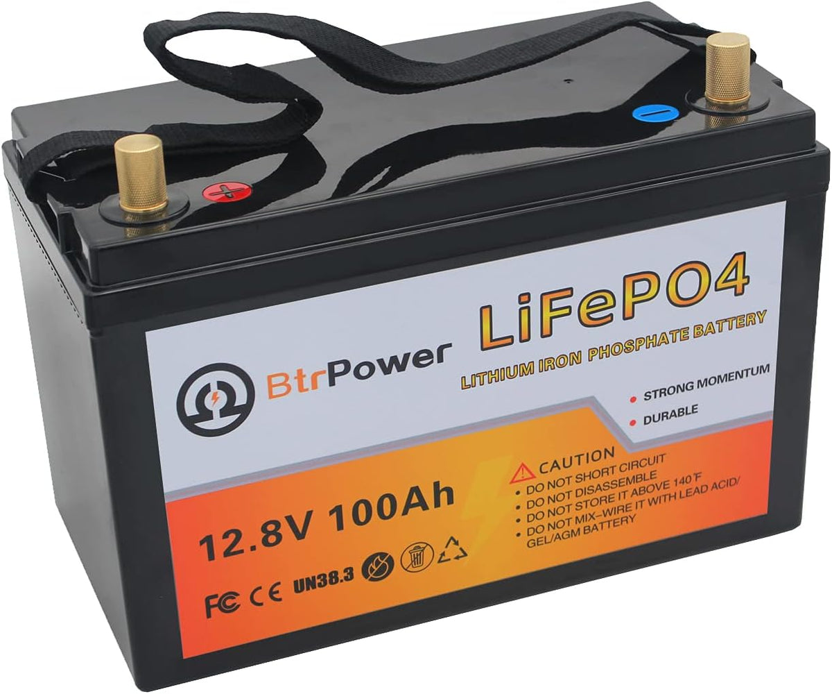 12V 200Ah Deep Cycle LiFePO4 Battery with 100A BMS H228