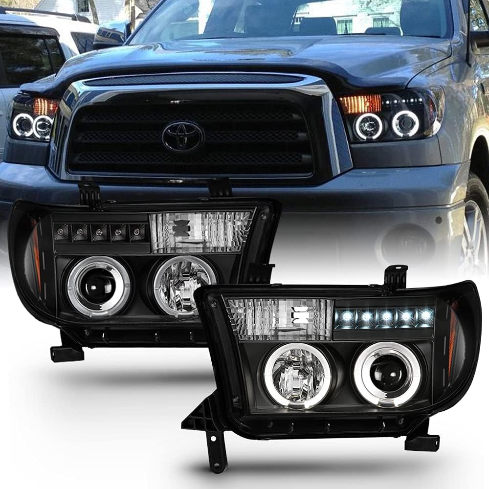 Smoked Lens LED Projector Headlights Left+Right K603998
