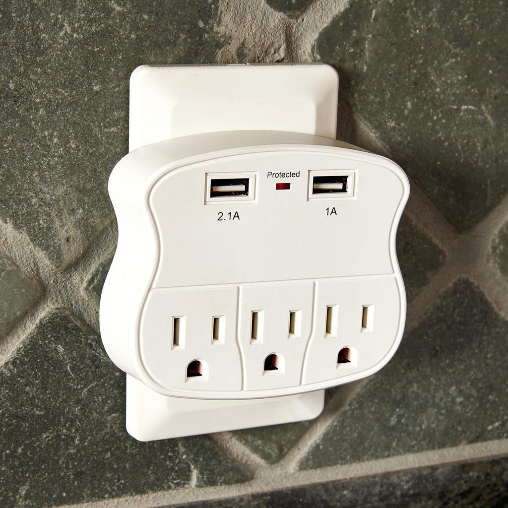 3-Outlet 2 USB Wall Adapter K981764
