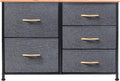 Brown 5 Drawer Storage Cabinet Dresser C19431