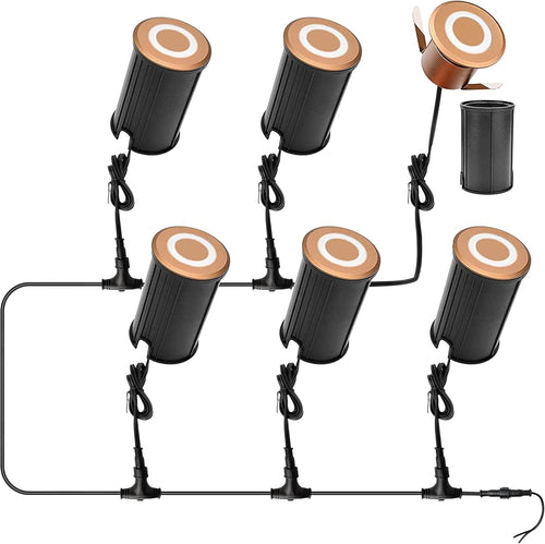 10W Low-Voltage IP67 Waterproof LED Landscape Lighting 6-Pack Q2471