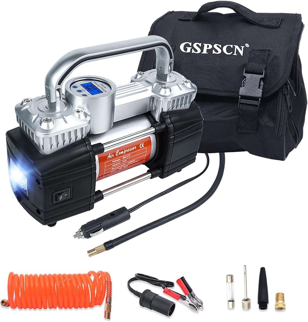 Portable Digital Car Tire Inflator 150Psi 12V Air Compressor Pump U227863