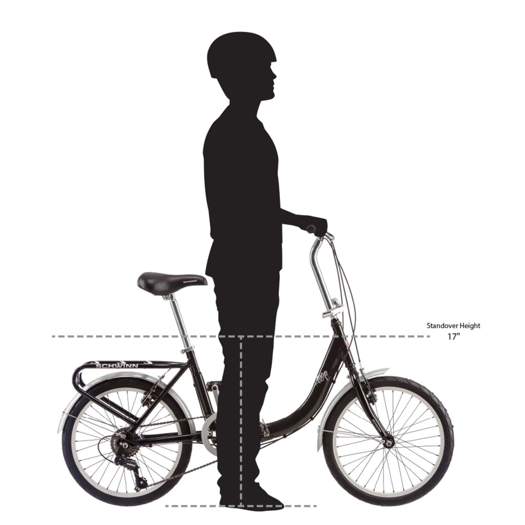 Folding Commuter Bike, 20-inch wheels, Black I525