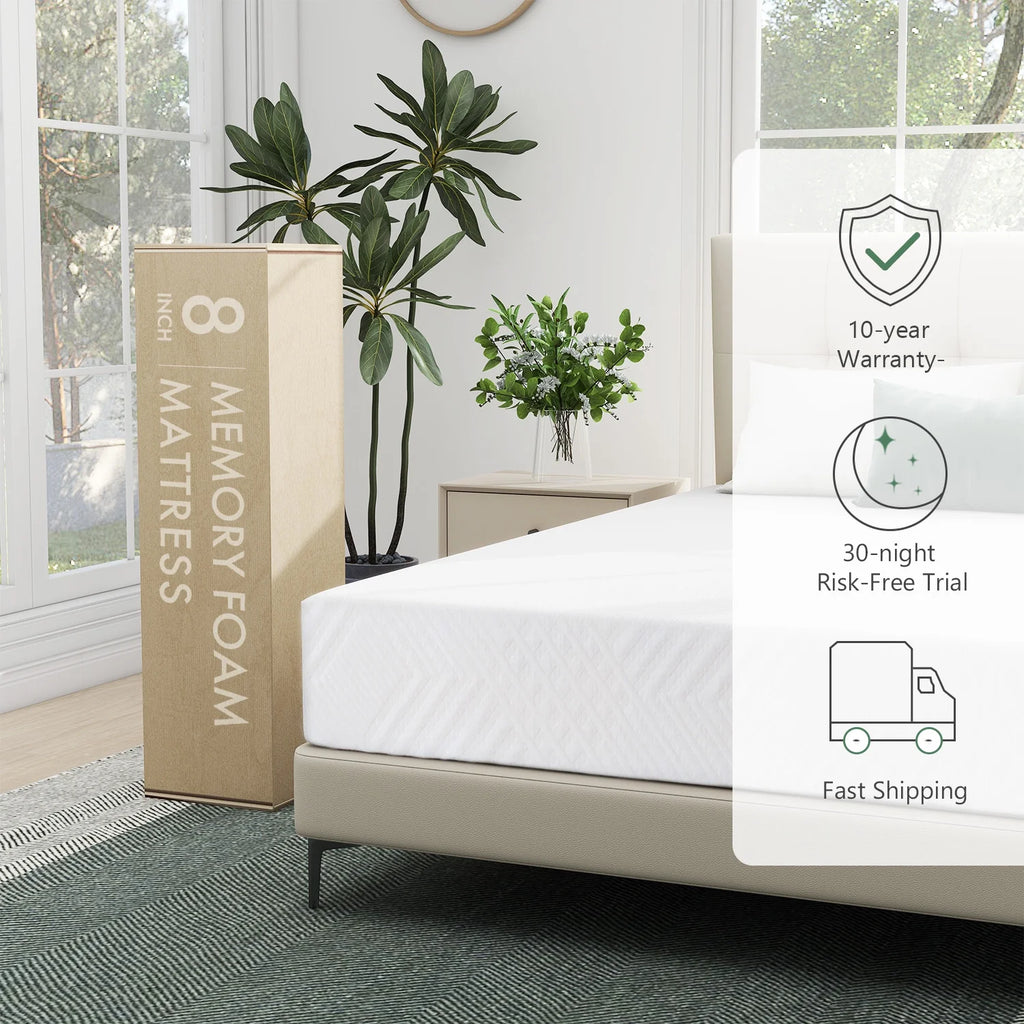 8 Cool Gel Memory Foam Mattress V725