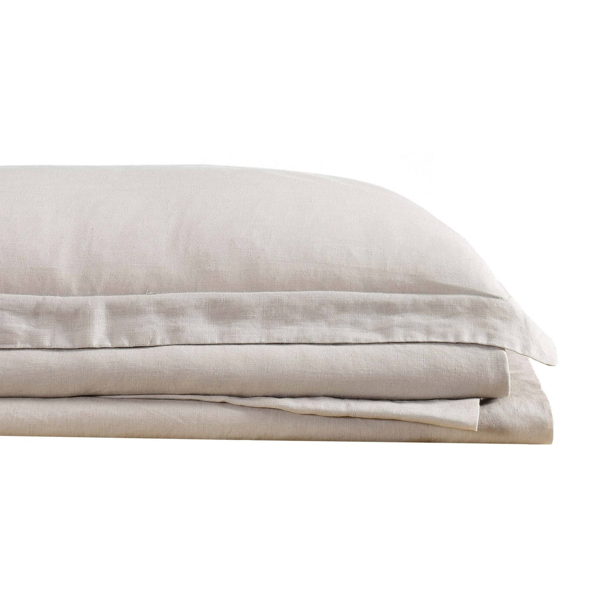 Blush Flax Linen California King Sheet Set D31965