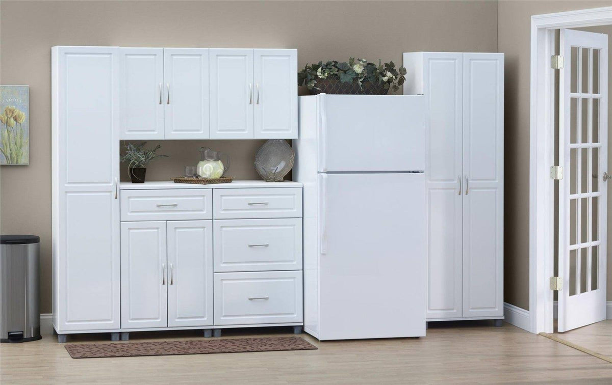 White Stipple Wall Cabinet X5377