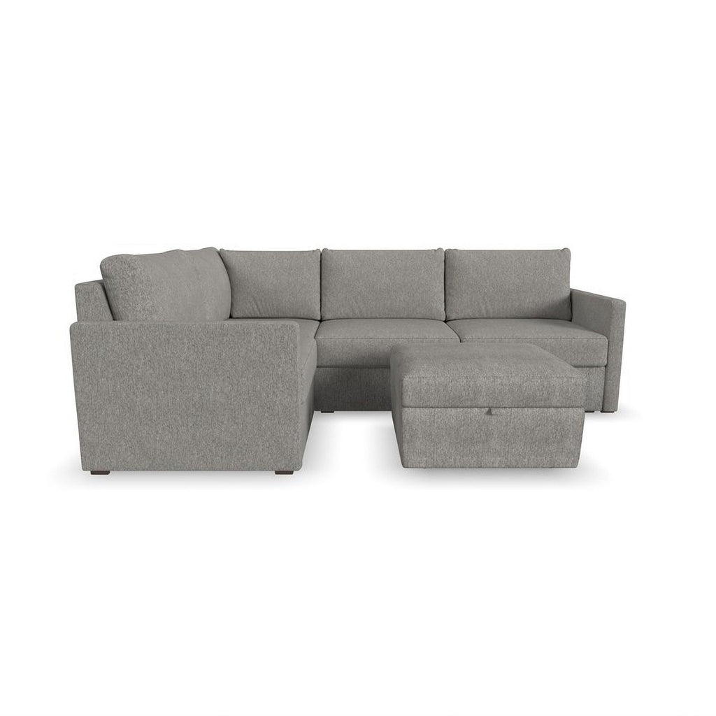 Gray 4 Seat Sectional with Performance Fabric V571