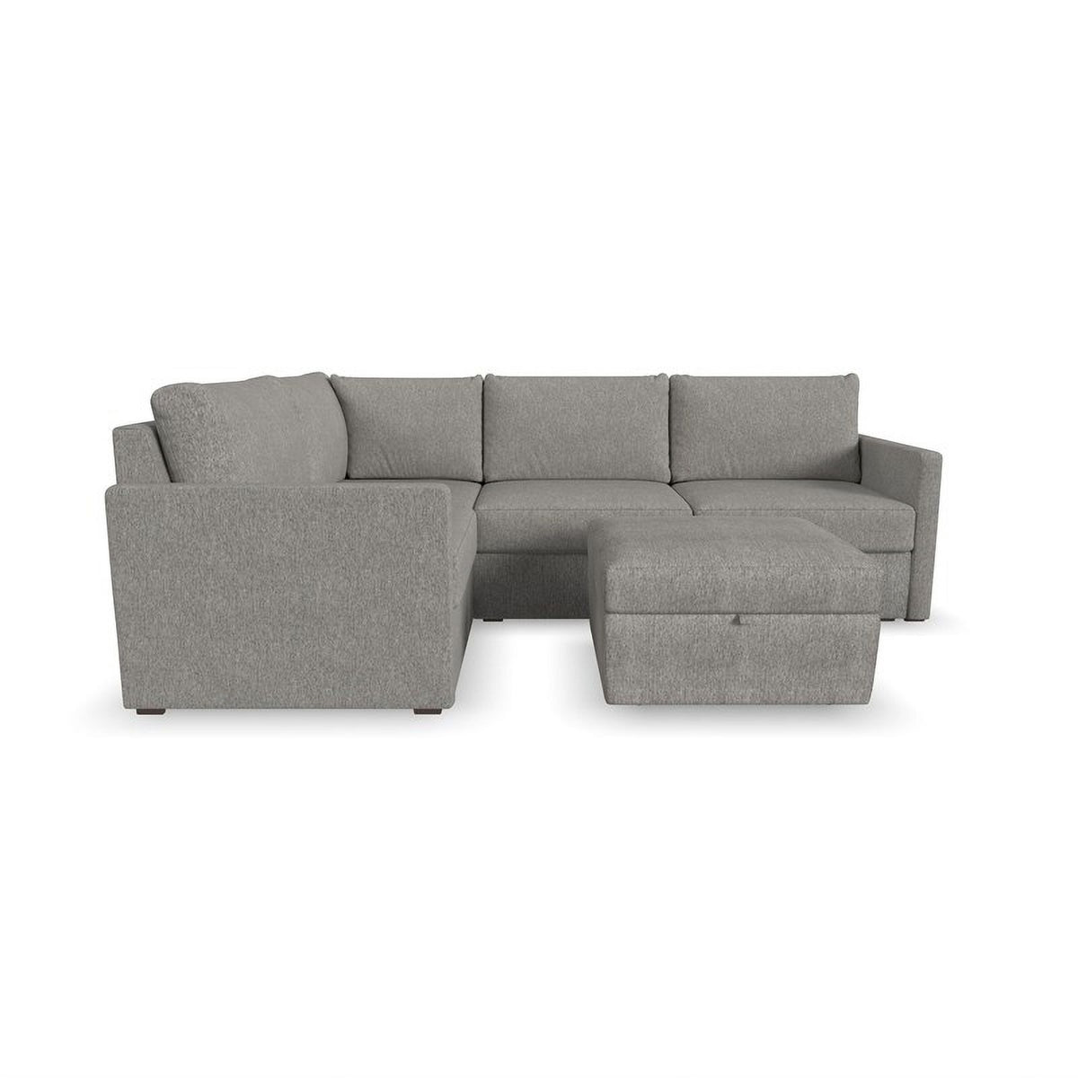 Gray 4 Seat Sectional with Performance Fabric V571