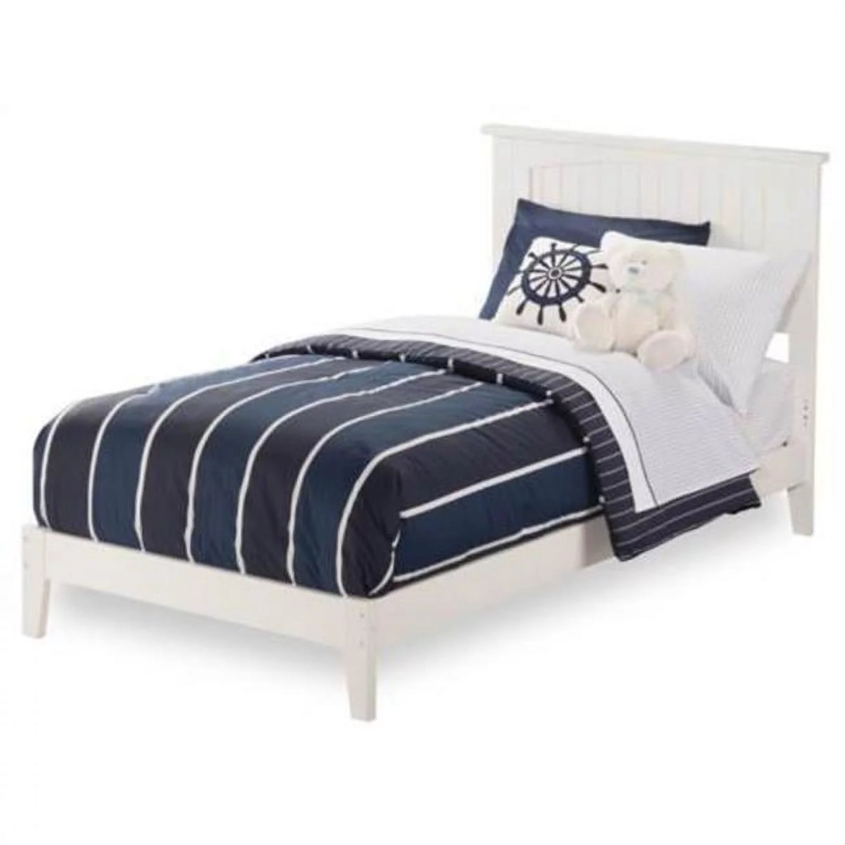 White Twin Size Bed O9433