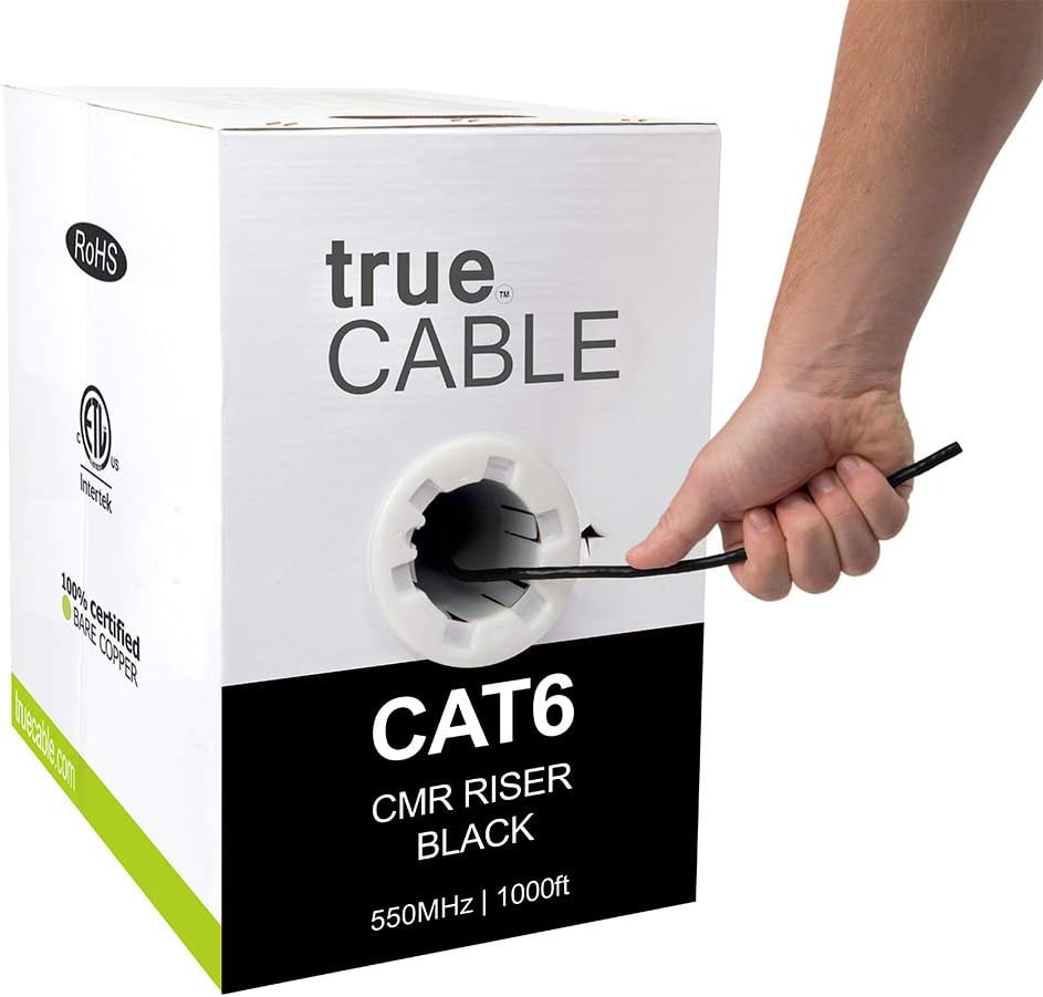 1000ft Gray 23AWG 4 Pair Solid Bare Copper Bulk Ethernet Cable K4476