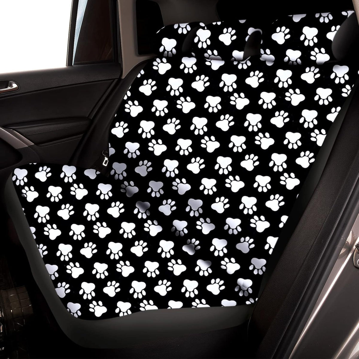 15 Pcs Paw Print Car Seat Cover Full Set Z899