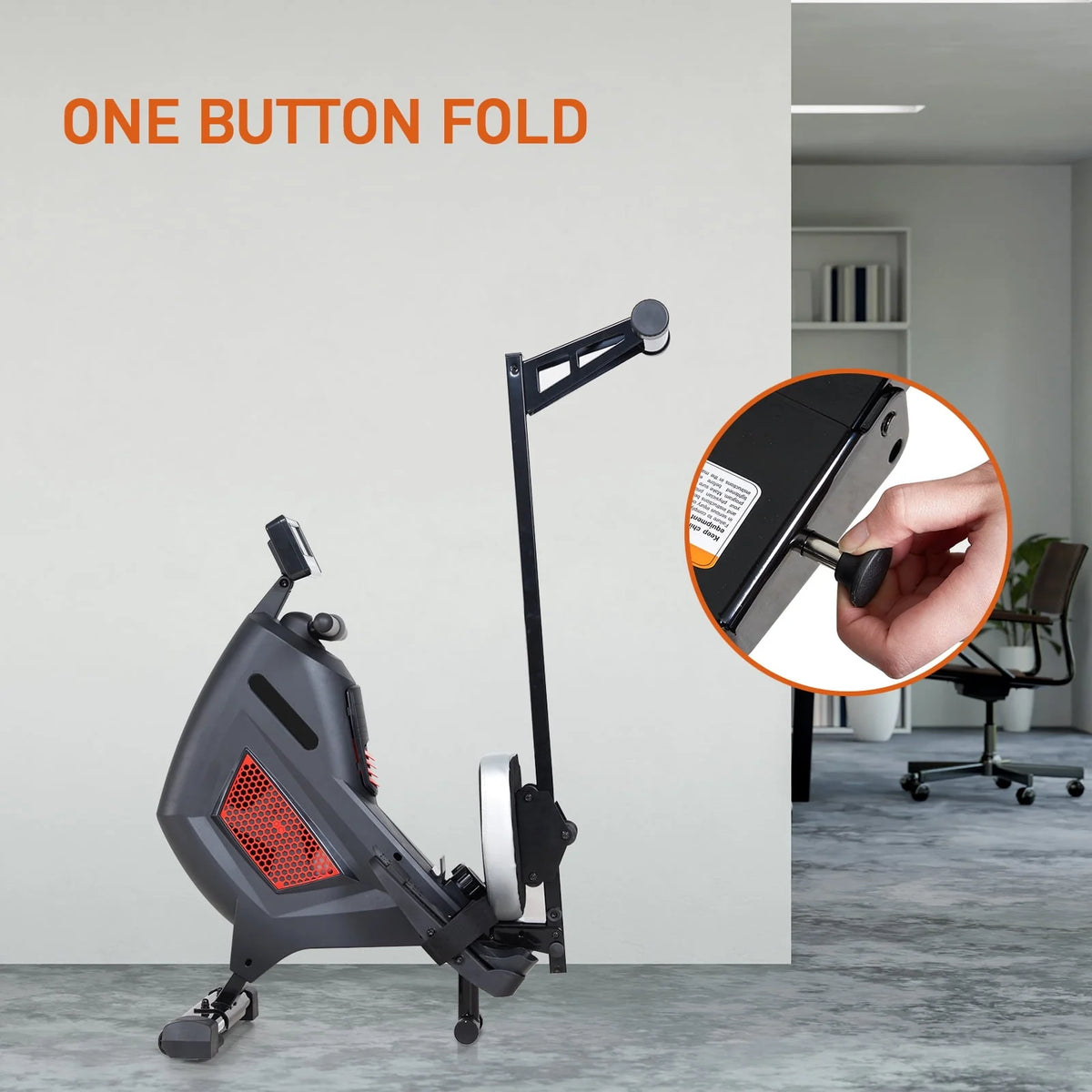 Folding Magnetic Air Rowing Machine N43104